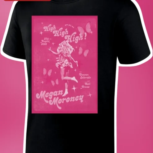 High High High Megan Moroney Tee Country Music Fan Gift Black Graphic Shirt