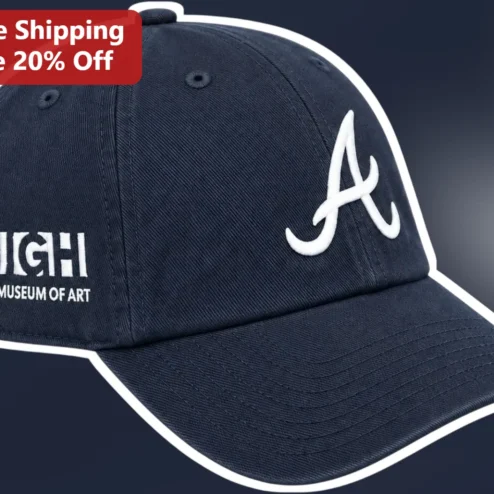 High Museum Of Art Navy Blue Embroidered Baseball Cap Hat