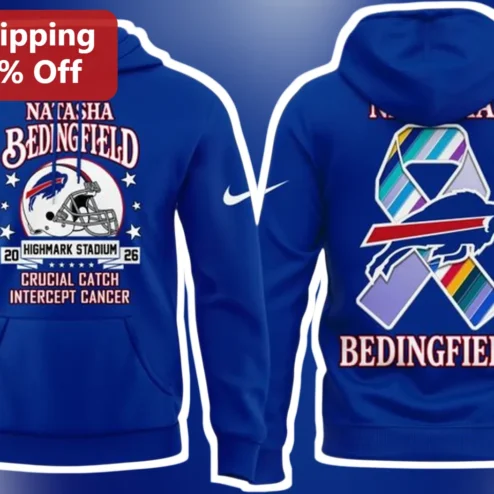 Highmark Stadium Crucial Catch Intercept Cancer Hoodie Buffalo Bills NFL Awareness Pullover
