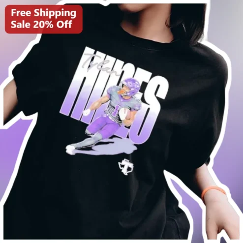 HIRES Football Recruiting Tee Custom Name Athlete Gift for Players