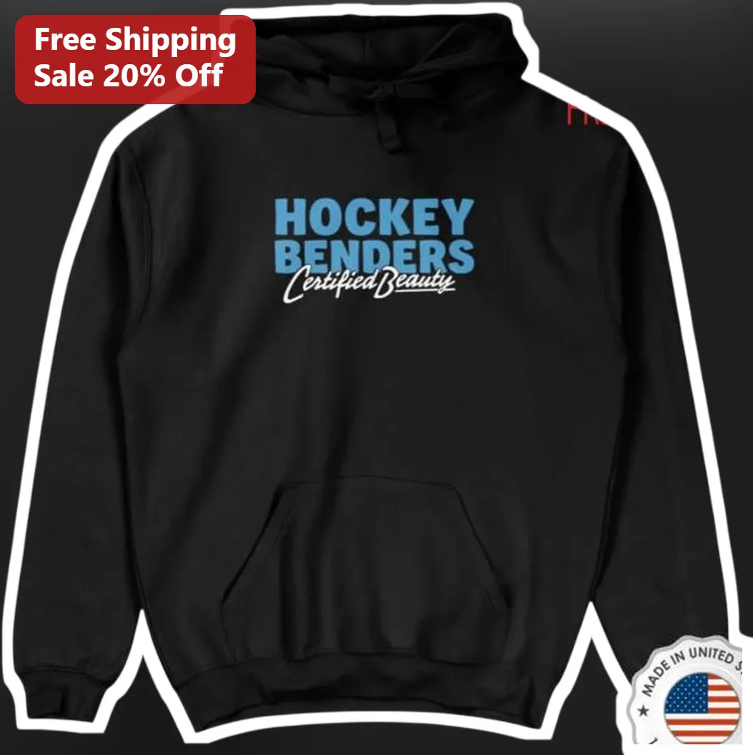 Hockey Benders Certified Beauty Hoodie Ice Hockey Player Gift Black Pullover