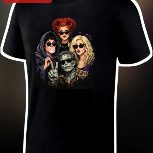Hocus Pocus Sanderson Sisters Cool Graphic Tee Halloween Witchy Fan Shirt