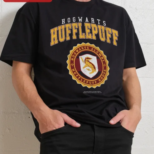 Hogwarts Hufflepuff House Alumni Vintage Collegiate Tee Harry Potter Fan Gift