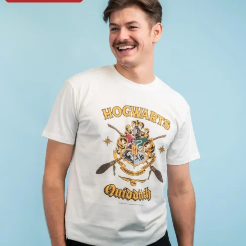 Hogwarts Quidditch Team Captain Tee Harry Potter Wizarding World Vintage Sports Logo Shirt Gift for Fans