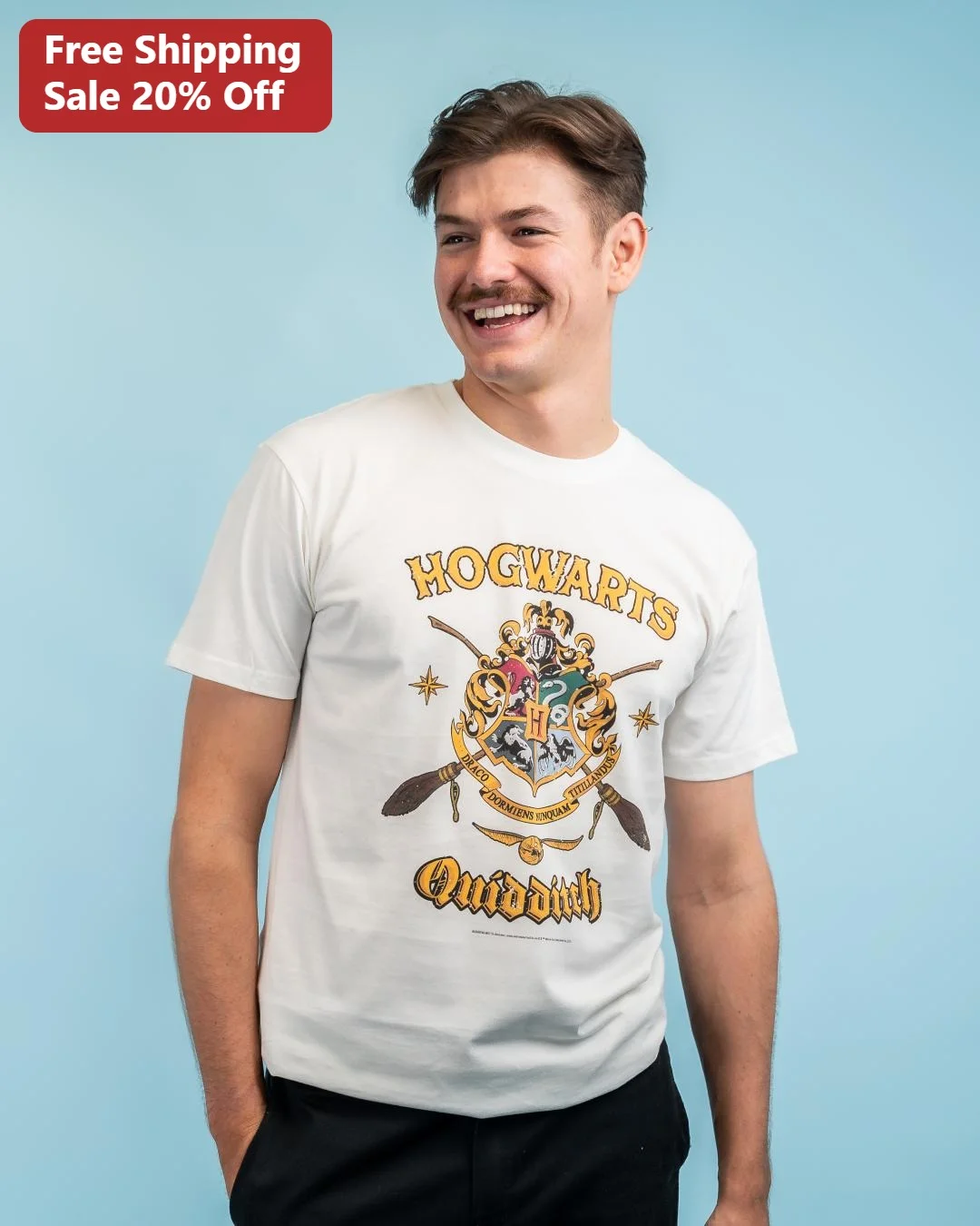 Hogwarts Quidditch Team Captain Tee Harry Potter Wizarding World Vintage Sports Logo Shirt Gift for Fans