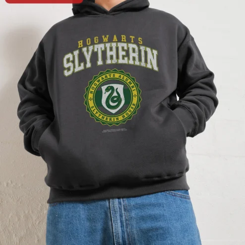 Hogwarts Slytherin Alumni House Hoodie Vintage Collegiate Harry Potter Fan Gift