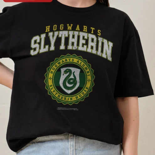 Hogwarts Slytherin Alumni House Vintage Collegiate Tee Harry Potter Fan Gift