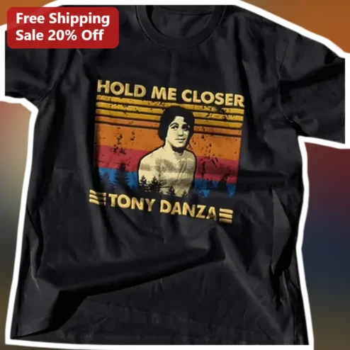 Hold Me Closer Tony Danza Retro Sunset Graphic Tee