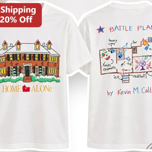 Home Alone Battle Plan Tee Kevin McCallister Christmas Movie Graphic Shirt