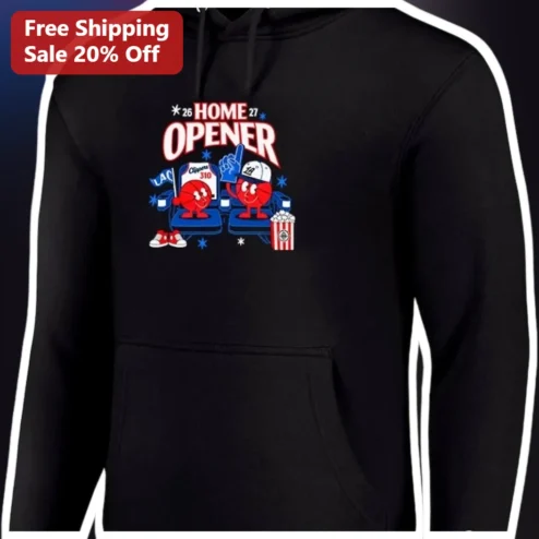 Home Opener Hoodie LA Clippers Basketball Fan Gift Personalized Cartoon Design