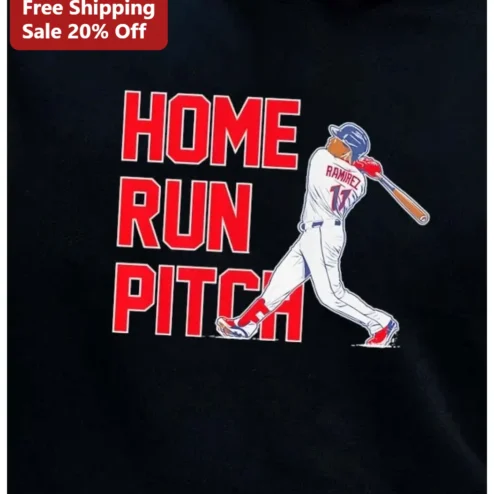 Home Run Pitch Baseball Graphic Tee for Men Women Black Cotton Shirt