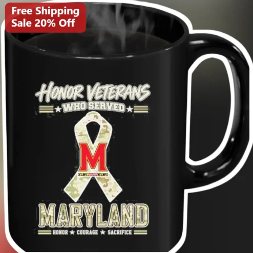 Honor Veterans Who Serve Mug Military Appreciation Gift for Courage Sacrifice