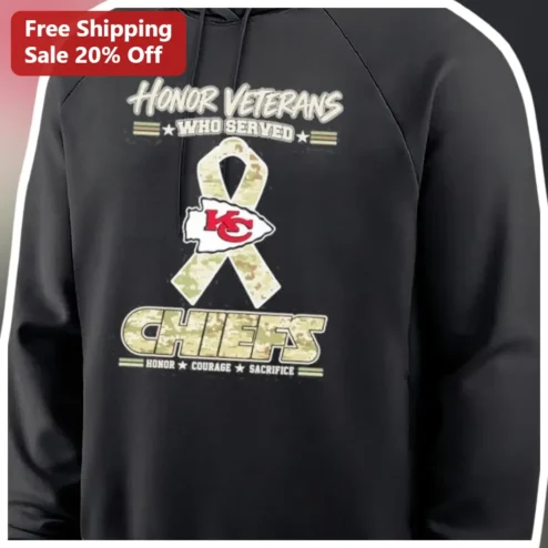 Honor Veterans Who Served Chiefs Hoodie Military Appreciation Gift for Men Women