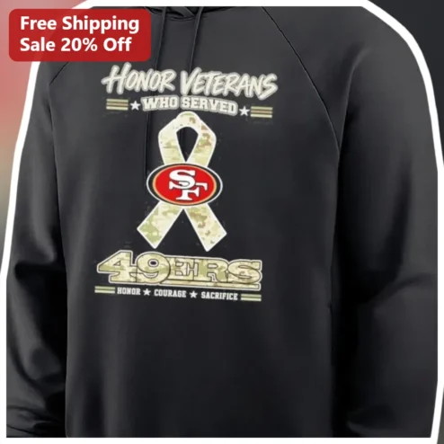 Honor Veterans Who Served Hoodie Honor Courage Sacrifice Military Appreciation Gift for Veterans Day