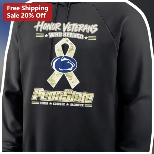 Honor Veterans Who Served Penn State Nittany Lions Camo Hoodie