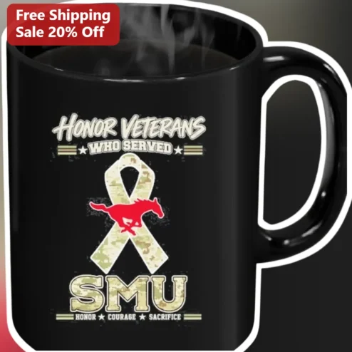 Honor Veterans Who Served SMU Honor Courage Sacrifice Mug