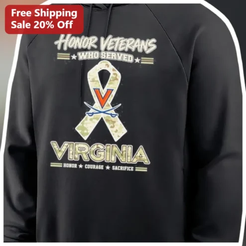 Honor Veterans Who Served Virginia Courage Sacrifice Hoodie