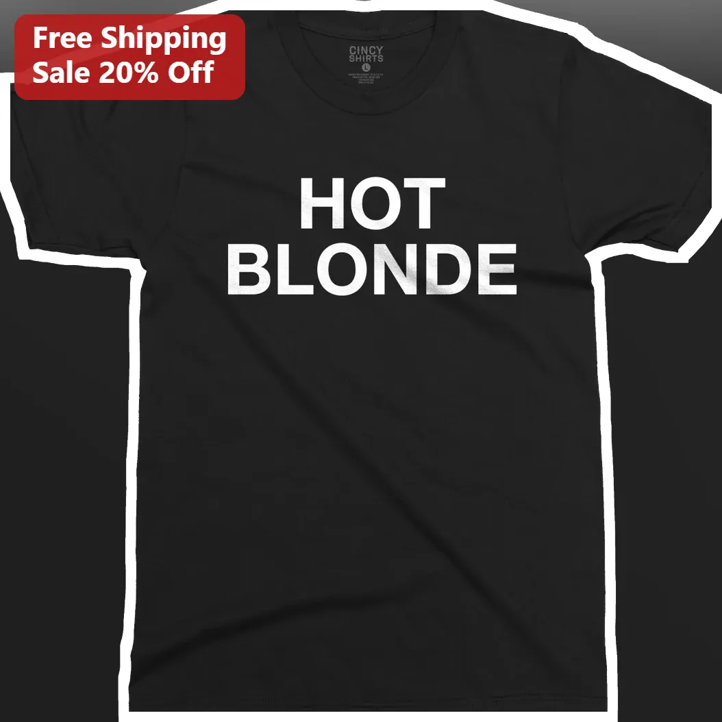 Hot Blonde Graphic Tee Retro Platinum Blonde Aesthetic Shirt for Women