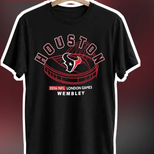 Houston Texans 2026 NFL London Games Wembley Stadium Graphic Tee