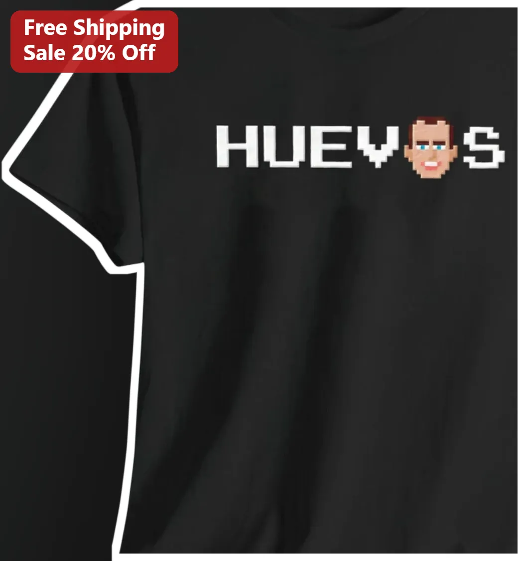 Huevos Pixel Art Joe Biden Funny Meme Graphic Tee for Men Women Gift