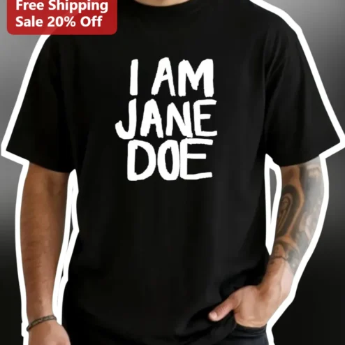 I AM JANE Doe Solidarity Awareness Graphic Tee Social Justice Documentary Shirt