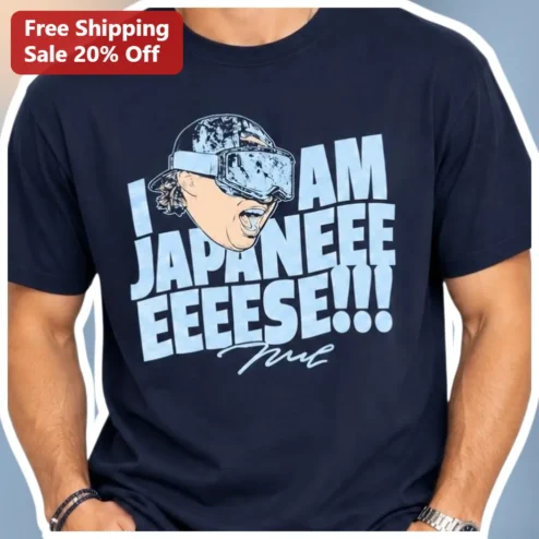 I Am Japanese Meme Tee Munetaka Murakami Style Graphic Shirt for Men