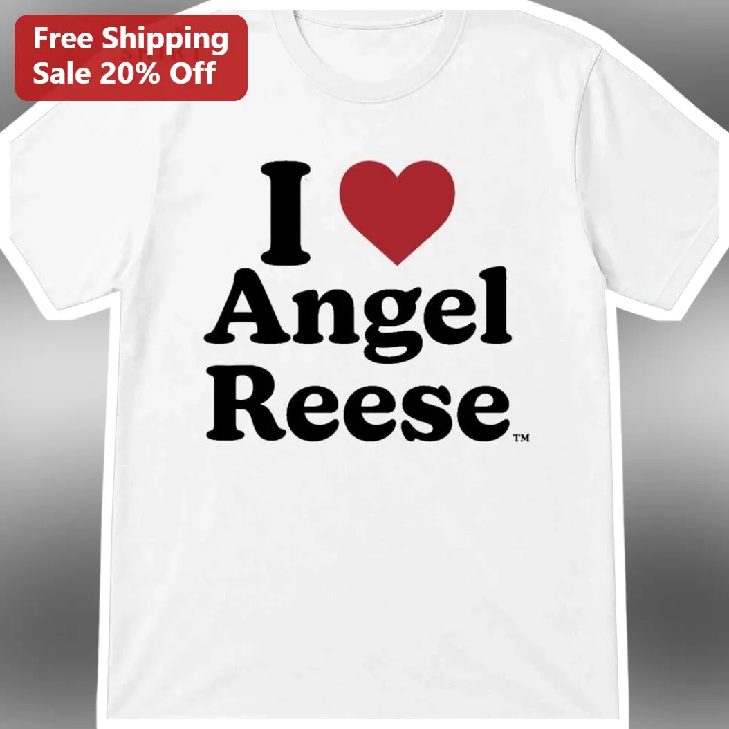 I Angel Reese Tee WNBA Basketball Fan Apparel Bayou Barbie Gift for Women