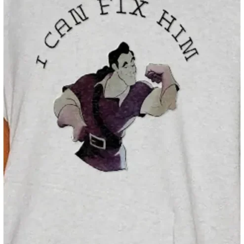 I Can Fix Him Gaston Flexing Graphic Tee Funny Disney Villain Shirt