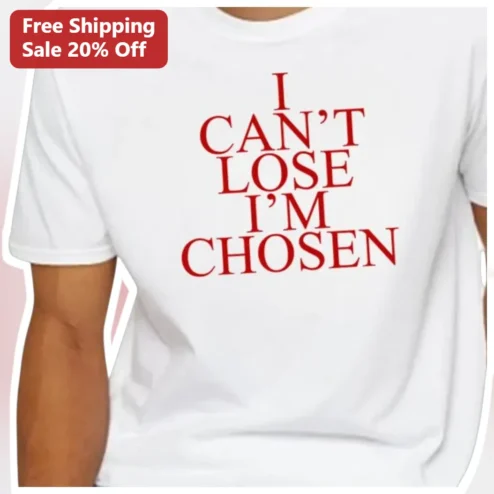 I Can't Lose I'm Chosen Christian Faith Graphic Tee for Women Men Unisex Spiritual Warrior Apparel