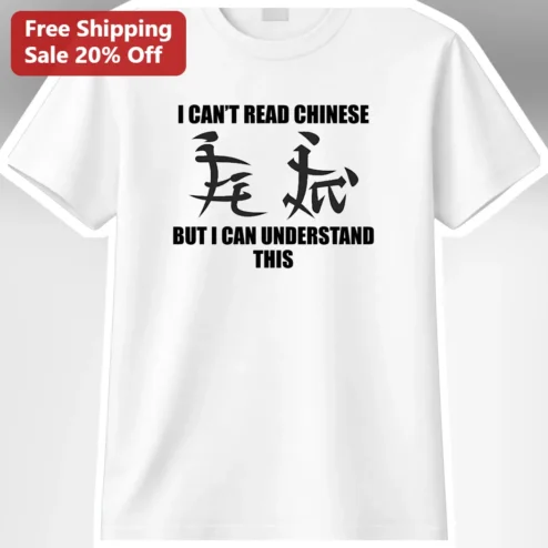 I Can't Read Chinese But I Can Understand This Funny Graphic Tee for Language Learners