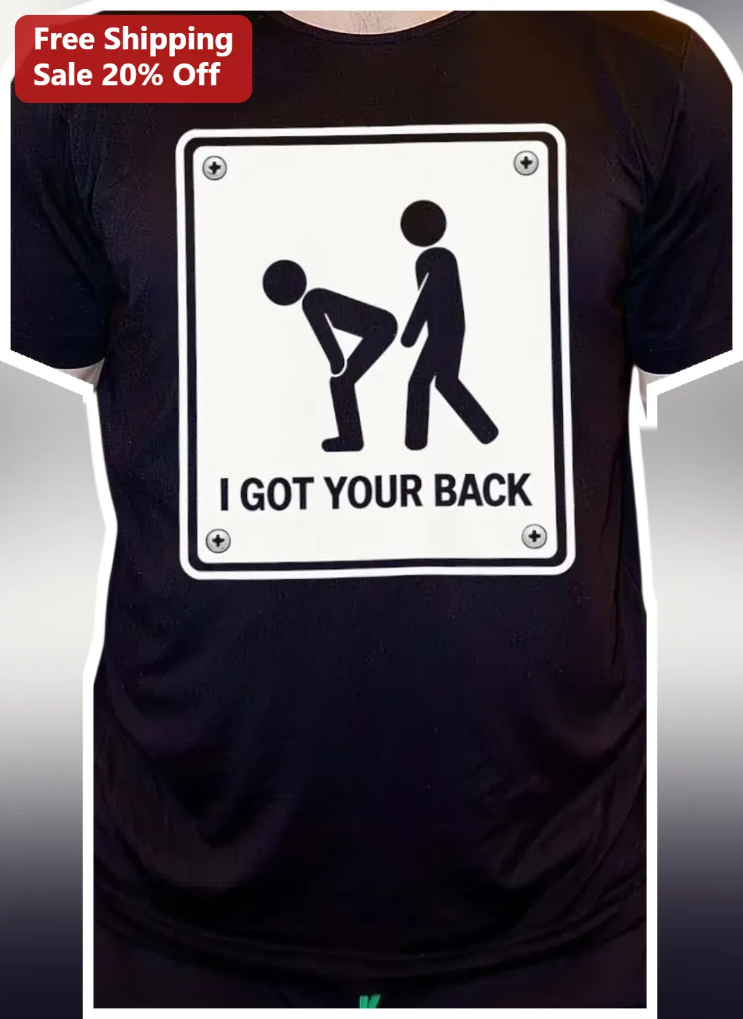 I Got Your Back Tee Funny Literal Support Gift for Friends Coworkers Black Graphic Shirt