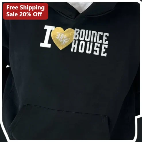 I Heart Bounce House Hoodie Funny Inflatable Party Rental Staff Sweatshirt Gift
