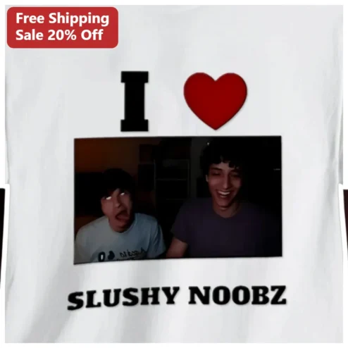 I Love Slushy Noobz Tee Funny YouTube Duo Fan Merch Gift