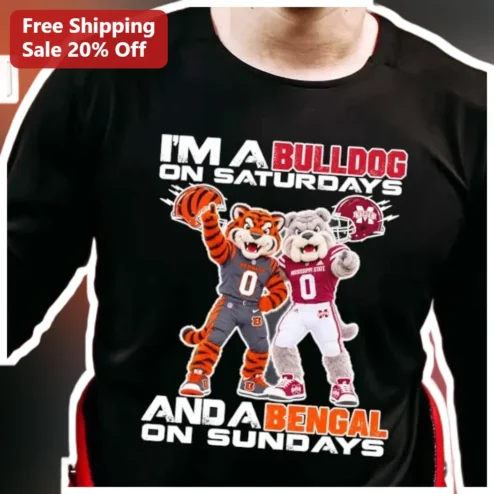 I'm A Bulldog On Saturdays And A Bengal On Sundays Long Sleeve Shirt