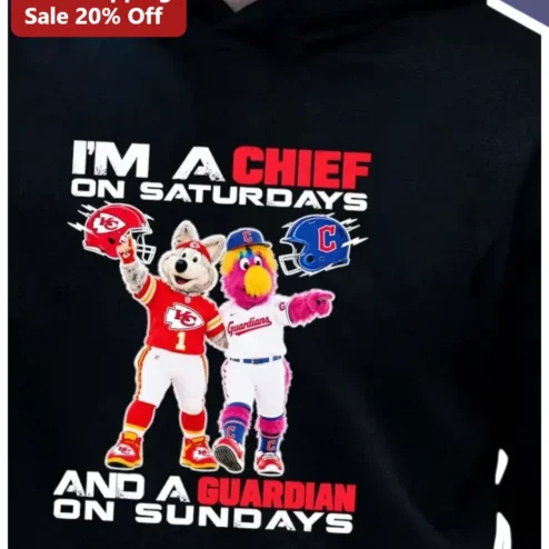 I'M A CHIEF ON SATURDAYS AND A GUARDIAN ON SUNDAYS Hoodie Funny Weekend Sports Fan Gift