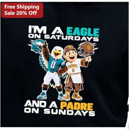I'm A Eagle On Saturdays And A Padre On Sundays Tee