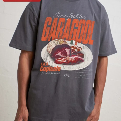 I'm A Fool For Gabagool Capicola It's What's For Dinner Tee Italian American Humor Gift on a hanger, ready to ship from Chicago, Illinois