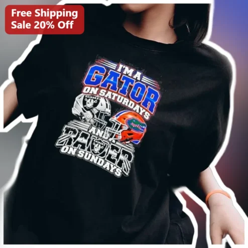 I'M A GATOR ON SATURDAYS I'M A RANGER ON SUNDAYS Tee Florida Rutgers College Football Fan Shirt