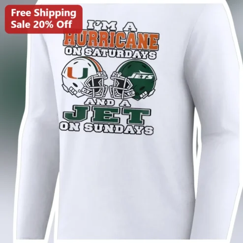I'M A HURRICANE ON SATURDAYS AND A JET ON SUNDAYS Long Sleeve Tee