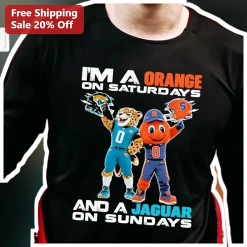 I'M A ORANGE ON SATURDAYS AND A JAGUAR ON SUNDAYS Long Sleeve Shirt
