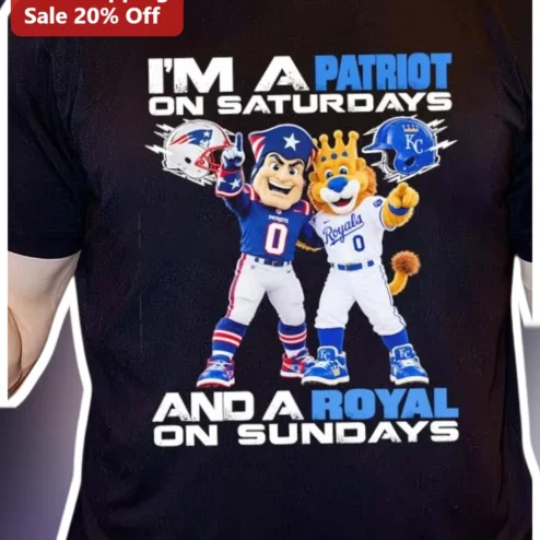 I'M A PATRIOT ON SATURDAYS AND A ROYAL ON SUNDAYS Funny Weekend Humor Tee