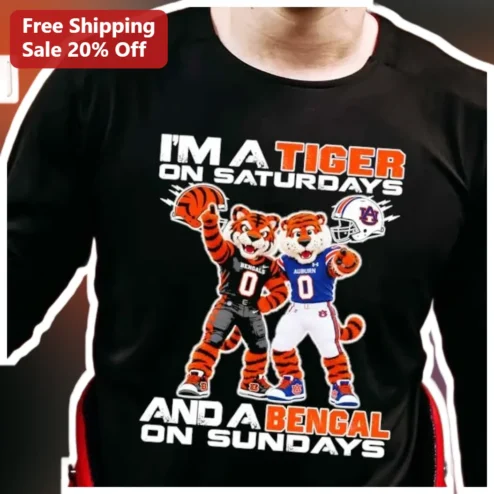 I'M A TIGER ON SATURDAYS AND A BENGAL ON SUNDAYS Long Sleeve Shirt