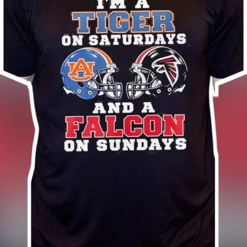 I'M A TIGER ON SATURDAYS AND A FALCON ON SUNDAYS Tee