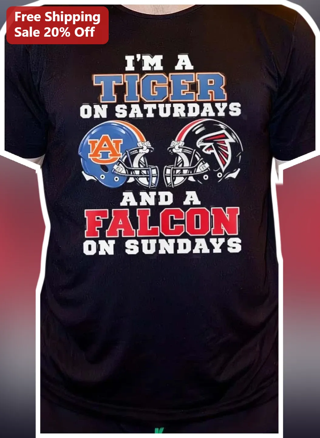 I'M A TIGER ON SATURDAYS AND A FALCON ON SUNDAYS Tee