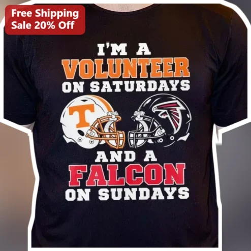I'M A VOLUNTEER ON SATURDAYS AND A FALCON ON SUNDAYS Tee