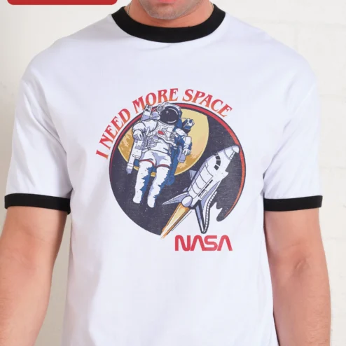 I Need More Space NASA Graphic Tee Funny Space Pun Shirt for Astronomy Lovers
