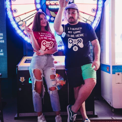 I Paused My Game To Be Here Funny Gamer Tee Gift for Men Women