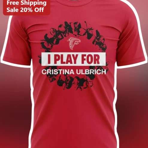 I Play For Custom Name Personalized Football Fan Tee Atlanta Falcons Style Gift