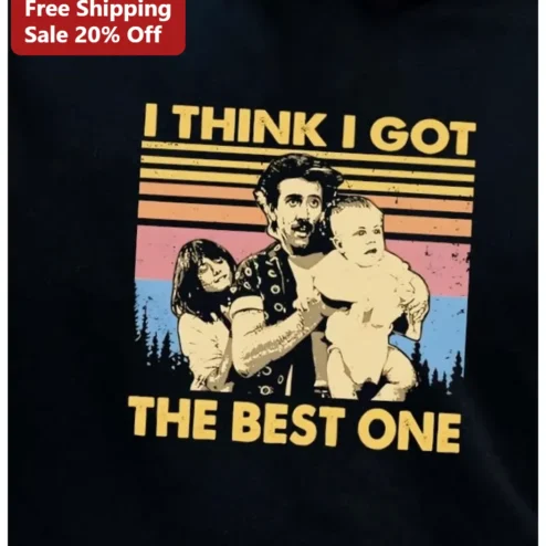 I Think I Got The Best One Frank Zappa Retro Vintage Sunset Graphic Tee Funny Fatherhood Gift