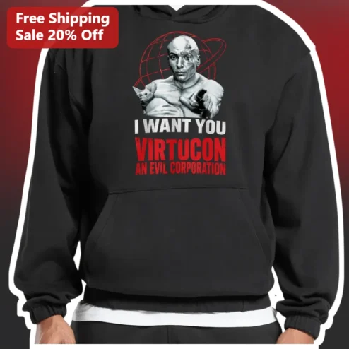 I Want You Virtuacon An Evil Corporation Hoodie
